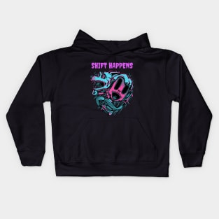 Shift Happens Crazy Werewolf Neon Variant Kids Hoodie